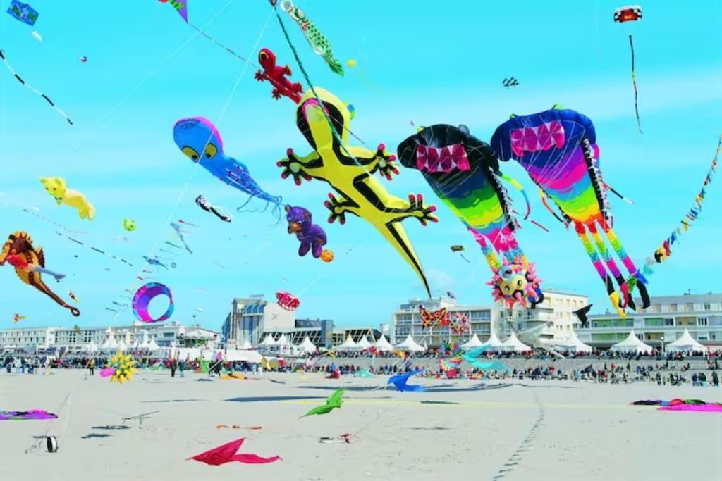 Апартаменты Cozy D'Opale Charmant T1 Bord De Mer Cour Privee Et Clot Wifi 3 Pers Animaux Acceptes Gratuit Berck Экстерьер фото